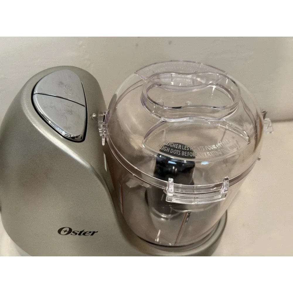 Oster Mini Food Chopper 2 Speed 3 Cups Black - Clean & Tested -‎ Ready For Use